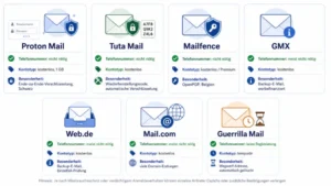 7 E-Mail-Dienste: Telefonnummernüberprüfung nicht nötig