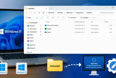 Autostart-Ordner finden und bearbeiten in Windows 11 und 10