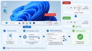 Glocken-Symbol aus der Taskleiste in Windows 11 entfernen
