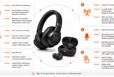 Häufigste Probleme bei JBL‑Kopfhörern – Ursachen & Lösungen