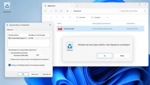 Löschbestätigung in Windows 11 aktivieren