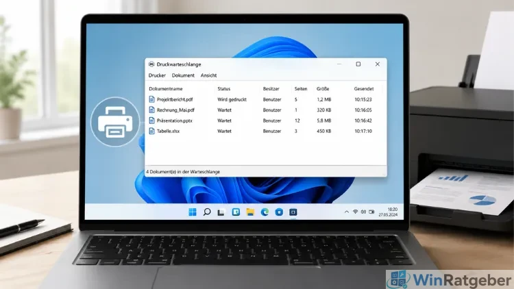 Windows 11/10: Aktuelle Druckaufträge in Warteschlange prüfen