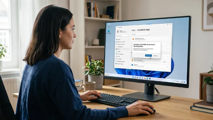 Windows 11/10: Antivirus von Drittanbietern deinstallieren