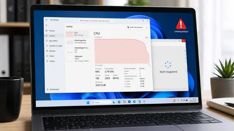 Windows 11/10: Plötzlicher Leistungsabfall am Laptop