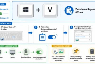 Zwischenablage öffnen: So geht’s in Windows 11 und 10